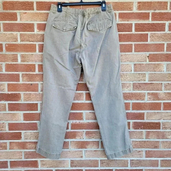 Cremieux Khaki Pants Men's Size 34x30 Straight Leg Flat Front - Picture 2 of 6